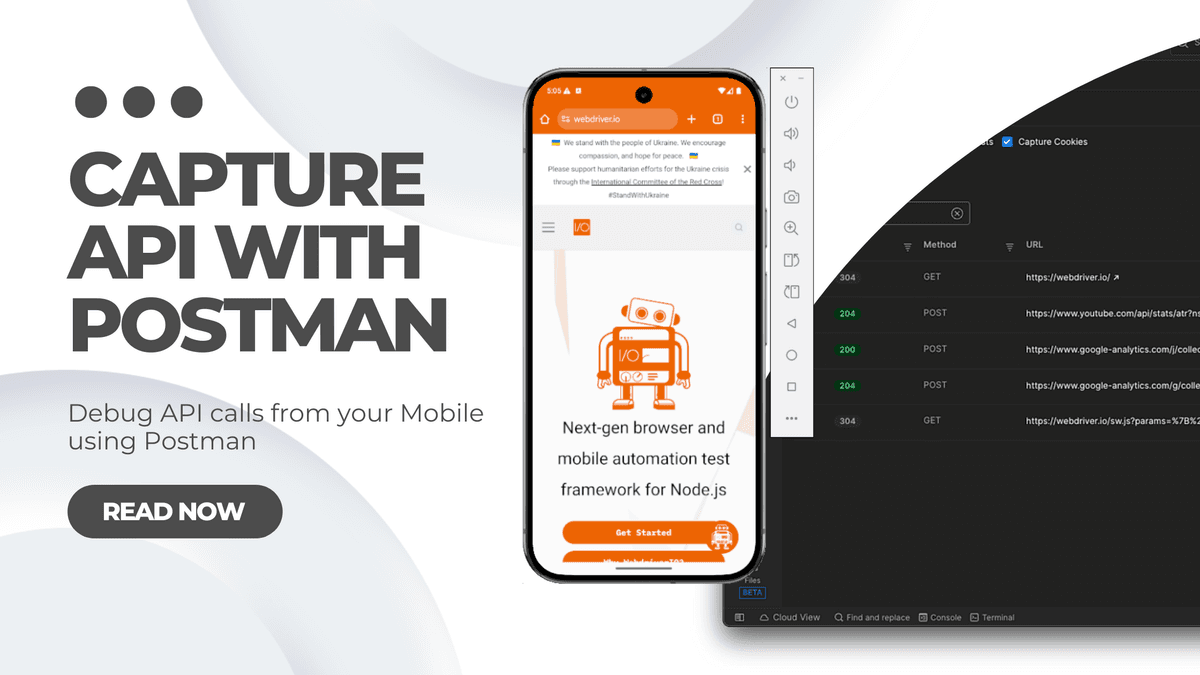 Capture API calls from Mobile with Postman