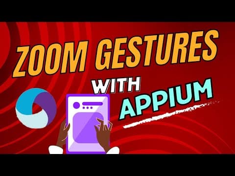 Zoom in and Zoom out Gesture on an element - Part 5 - Appium Tutorial for Beginners