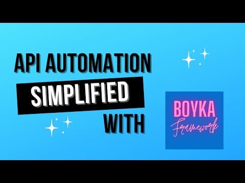 How to simplify API Test automation using Boyka Framework (demo with @faisalkhatriqa)