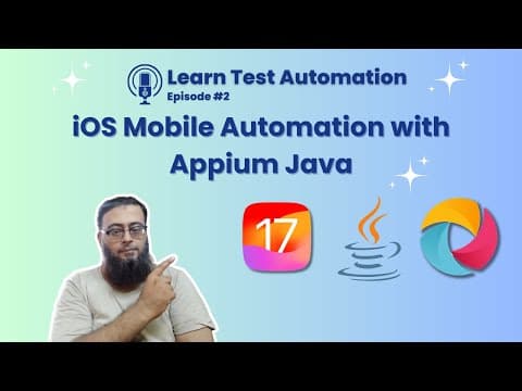 Learn iOS 17 Mobile Automation from scratch with Appium 2.0 and Java 17