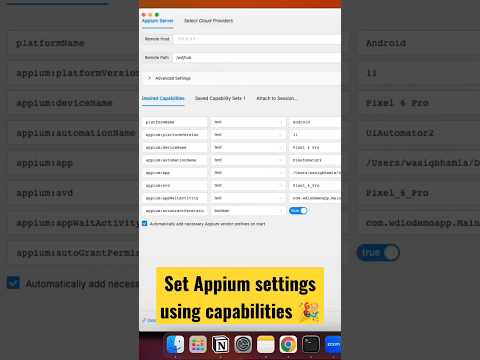 Set Appium settings before starting the session using THIS trick #shorts