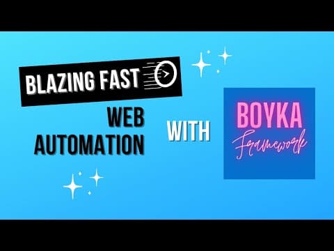 How to Automate Web application blazing fast with Boyka Framework? | Demo with @faisalkhatriqa